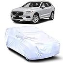 DRStore Water Resistant - dust Proof - car Body Cover for Compatible with Volvo XC60 car Cover - Water Resistant UV Proof - car Body Cover (Silver with Mirror)