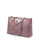 Laptop Tote Bag for Women 15.6 Inch Waterproof Leather Computer Bags Women Business Office Work Bag Briefcase