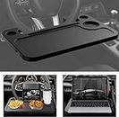 CarFrill Steering Wheel Car Tray Table - Travel, Meal or Workstation, for Car, Truck, SUV, Van - Automotive Accessories, Car Essentials, Universal Fit, 1 Piece