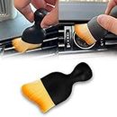 tobenbone Car Interior Detailing Brush, Ultra Soft Non-Scratch Dust Brush, Car Interior Cleaning Tool for Cleaning Panels, Air Vent, Leather (Yellow)