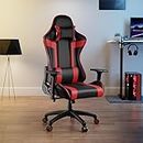 Rekart Multi-Functional Ergonomic Gaming Chair with Lumbar Support, P.U Moulded Foam, Adjustable Arm Rest | Office/Work from Home/Gaming/Computer | 175 Degree Recline Comfortable & Durable | Red (DIY)