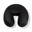 DR.LOMILOMI Universal Crescent Massage Table Chair Face Cushion Pillow (Black, Regular Foam)