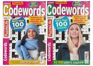 2 x Family Codewords Puzzle Books Magazines Best Value Puzzles UK Seller