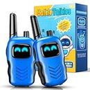 Walkie Talkies for Kids, TopDollo Toys for 3 4 5 6 7 8 Year Old Boys Outdoor Toys for Kids 3-5 6-8 Walkie Talkie 3-8 Year Old Boy Gifts Backyard Toys Birthday Gift for Boy (Blue & Black)