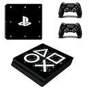 JOCHUI PS4 Slim Console Controllers Skins Set Game Icons Vinyl Sticker Decal Wrap Game Buttons