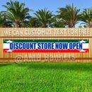 DISCOUNT STORE NOW OPEN Advertising Vinyl Banner Flag Sign LARGE HUGE XXL SIZE