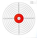 Air Rifle Targets to Suit 5.5 inch (140mm) Pellet Trap 100 Targets Bulk Black Ring