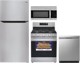LG Package with 30" Range, Microwave, 33" Fridge, and 24" Dishwasher BRAND NEW