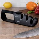 Senken Knives 3-In-1 Kitchen Knife Sharpener, Adjustable Angle From 14 to 24 Degrees, Includes Slot For Scissors in Black | Wayfair
