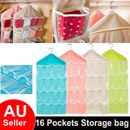 Pocket Shoe Holder Bag Organiser Over Door Hanging Shelf Rack Storage Hook AU