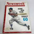 Newsweek August 14, 1961 Home Run Year Target 60 Mickey Mantle New York Yankees