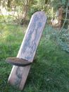 Designer Viking Stargazer Chair. Solid  Red Wood, Hand Crafted, Christmas Silver