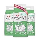 Mylo Baby Diaper Pants Small (S) Size 4-8 kgs with Aloe Vera Lotion (126 count) Leak Proof | Lightweight | Rash Free | Breathable | 12 Hours Protection | ADL Technology