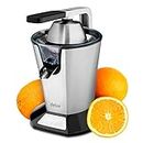 Ufesa EX4950 Citrus Juicer with 600 W, Electric Stainless Steel Juicer, Lemon Squeezer, Orange Press, Lime Press, BPA-Free, Black