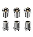 Akalimo 510-Thread Adapter,CBD Adapter,Thread Screw Converter Soldering Iron Adapters Connector Repair Accessories,Brass-Core,for Electronic Equipment,for Every Tech Enthusiast and DIY(6pcs)