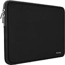 Naukay Laptop Sleeve Case 15.6 Inch,Resistant Neoprene Laptop Sleeve/Notebook Computer Pocket Case/Tablet Briefcase Carrying Bag Compatible Asus/Dell/Fujitsu/HP/Sony/Toshiba/Acer/Fujitsu- (Black)
