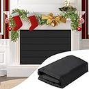 Fireplace Cover, Magnetic Fireplace Blocker Blanket Stops Heat Loss, Indoor Fireplace Draft Stopper Save Energy, Magnetic Fireplace Draft Cover for Iron Fireplace Frame (29"x29")