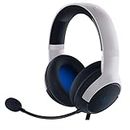 Razer Kaira X Wired Headset for Playstation 5, PC, Mac & Mobile Devices: Triforce 50mm Drivers - HyperClear Cardioid Mic - Flowknit Memory Foam Ear Cushions - On-Headset Controls - White/Black