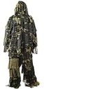 PELLOR 3D Leaves Camouflage Ghillie Clothing Suits Tops Pants Jacket Hunting Paintball Airsoft Wildlife Photography Halloween Suits for Kid & Adult