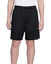 A4 6" Youth Cooling Performance Shorts, Black, Large