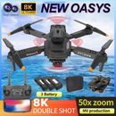 2024 8K GPS Drone with HD Camera Drones WiFi FPV Foldable RC Quadcopter 3Battery