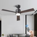 POLYECO Ceiling Fans with Lights and Remote Dimmable, Modern Ceiling Fan with 3