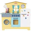 Peppa Pig Holz-Familienküche | Pretend Küche mit Ofen, Kühlschrank, Spüle und vielem mehr | Kinder-Küchenset mit Zubehör | Pretend Cooking Playset | Lernspiel-Set | 2+