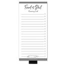 Food Shit Funny Grocery List Magnet Notepads with Pen Holder Checklist 3.5"x7.5" 100 Sheets Shopping List,to do List,Memo pad for Refrigerator