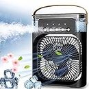 Enfogo(FIRST TIME IN EVER DEAL WITH LIFETIME REPLACEMENT WARRANTY) Elevate comfort with the Portable Air Conditioner Fan. This air fan features a 500 ml water tank with 7 colors LED light_M74