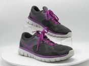 Zapatos de entrenamiento para correr para mujer Nike Flex 512108-006 talla 11 M negros púrpura