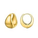 LaBling Dainty Small Huggie Hoop Earrings for Women | Statement Gold Trendy Hoop Earrings | Lovely Gift For Women & Girls