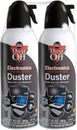 Dust Off Professional Electronics Safety Air Duster Compressed Gas Cleaner 2PC