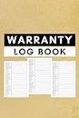 Warranty Log Book: Keep track of warranty details effortlessly with this Warranty Tracker Log Book. Record warranty information, expiry dates, and claims for easy management.