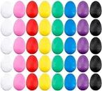 40 Pieces Plastic Egg Shakers Percussion Musical Egg Maracas with 8 for Kids Toys Music Learning DIY Painting