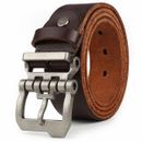 "Cinturones de diseño de lujo para vaqueros de cuero genuino para hombre cinturón grande alto talla 30""-63"