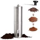 PARACITY Manual Coffee Bean Grinder Stainless Steel Hand Coffee Mill Ceramic Burr for Aeropress, Drip Coffee, Espresso, French Press, Turkish Brew, Coffee Gift