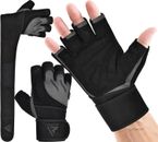 Guantes de levantamiento de pesas de RDX, guantes de entrenamiento con pesas, guantes de gimnasio de culturismo
