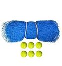 ProZone Sporting 30X10 Nylon Blue Cricket Net with 6 Tennis Ball for Practice and Fun