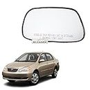 STYCARO-Left Side View Mirror Glass compatible with Toyota Corolla 2003-2008 Old Model