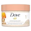 Dove Exfoliating Body Polish Scrub For Delicate & Sensitive Skin With Oatmeal & Calendula Oil, Gently Exfoliates & Moisturizes To Reveal Instantly Soft, Smooth & Healthy Skin, Floral Fragrance, 298g