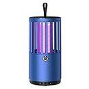 Multimall - Electronic Mosquito Killer Lamp (3rd Gen) 2000 mah Battery for Indoor and Outdoor | Lamp Insect Killer |Zapper USB Electric (Blue)