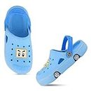 ONFEET Kids Casual Clogs/Slipper/Flipflop with Adjustable Back Strap for Kids, Comfortable and Light Weight, Stylish and Anti-Skid, Waterproof & Everyday Use Mules for Boys/Girls - Size 8C Sky Blue