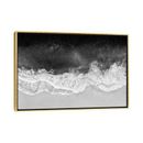 Mercury Row® Waves in Black, Gray & White by Maggie Olsen Canvas in Black/Gray/White | 32" H x 48" W x 1.5" D | Wayfair