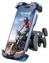 Lamicall Supporto Telefono Bicicletta, Supporto Telefono Moto - 2024 Universale Manubrio Supporto Cellulare per iPhone 15 14 13 12 11 Pro Max Plus Mini Xs X 8 7, Samsung, 4.7-6.8" Smartphones, Blu