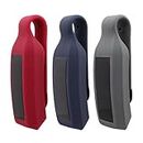 Replacement Sport Bra Clip Holder for Fitbit Alta/Fitbit Alta HR Gray+Red+Navy Blue (Pack of 3)