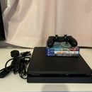 Sony PlayStation 4 / PS4 Slim 1 TB Black Console Inc 3 Games / Tested & Working