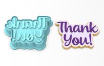 Thank You Cookie Cutter & Stamp | Anniversary Thank You Gift
