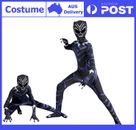 Boys Kids Black Panther Party Cosplay Costume Jumpsuit Fancy Dress Halloween