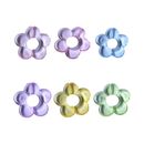 Colored Hollow Flowers Beads Pendant DIY Simple Hair Clothing Accessories