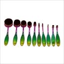 Makeup Brush Set - Oval Rainbow
